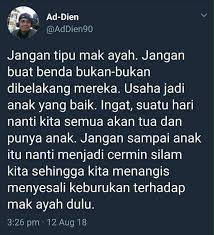 Anak yang soleh dapat menyelamatkan orang tua. Jadilah Anak Yang Soleh Solehah Viral Media Johor Facebook