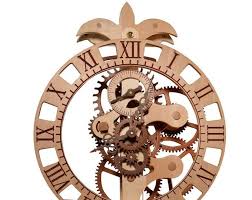 Tranquility Wooden Clock Kit Etsy Wooden Clock Kits Wooden Gear Clock Wooden Clock