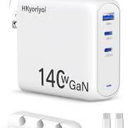Amazon.com: 140W USB C Charger, PD3.1 GaN 3-Port Fast Laptop ...