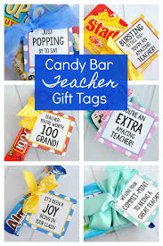 Use our printable candy bar gift tags that are full of clever candy sayings! Candy Bar Teacher Appreciation Gifts Crazy Little Projects