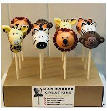 Animal Cake Pops Safari Animal Cake Pops Animal Cake Pops Baby Boy 1st Birthday Party Safari Baby Shower Cake