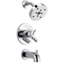 Explore options for your own bea. Delta Trinsic Chrome Dual Control Modern Tub And Shower Faucet Trim Ki Faucetlist Com