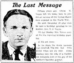 Lieut Claire Kinsey Vance (1897-1932)