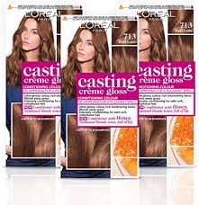 L Oreal Paris Casting Creme Gloss Brown Semi Permanent Hair Dye Blends Away Grey Hair Leaving A Radiant Hair Colour 713 Iced Latte Pack Of 3 Amazon Co Uk Beauty