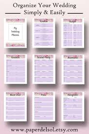 Wedding Planner Book Pdf Printable Wedding Planner Printable Etsy Diy Wedding Planner Binder Wedding Planning Notebook Diy Wedding Planner