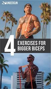 4 Exercises For Bigger Biceps Band Workout Big Biceps Resistance Band Exercises