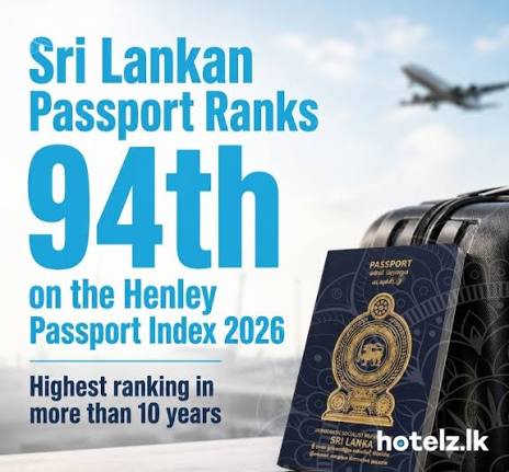 🇱🇰🎉 Sri Lankan Passport Ranks 94th on the Henley Passport Index 2026 Sri  Lanka's passport has climbed to 94th place in the latest 2026 Henley  Passport Index, marking its highest ranking in