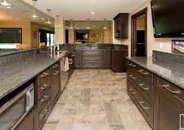 Kitchen Floor Tiles With Dark Cabinets Cherry Wod Gorgeous Kitchen Cab Ceramic Kitchen Kitchen Floor Gorgeous Kitchens Kitchen Floor Tile Wood Floor Kitchen