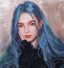 artstation 阿丽塔同人及练习 hou china portrait cg art digital painting