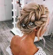 Elegant Prom Updo Wedding Hairstyles For Medium Length Hair Event Hairstyles Medium Length Hair Styles Hair Styles