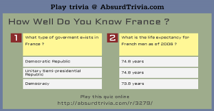 Jul 09, 2020 · french trivia questions with answers: Trivia Quiz How Well Do You Know France