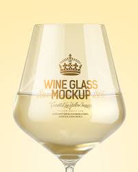 Download White Wine Glass Mockup In Cup Bowl Mockups On Yellow Images Object Mockups PSD Mockup Templates