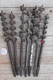 Vintage Wood Auger Bits Lot Of Assorted Brace Bit Drills Old Tools Old Tools Vintage Tools Vintage Wood
