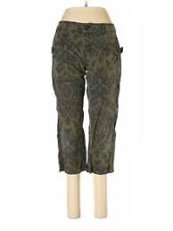 Details About Tommy Hilfiger Women Green Cargo Pants 6 Petite