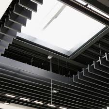Finstral Exhibition Training Center Armstrong Ceiling Solutions Another Great Use Of Contrasting Custom Made Metal Baffles This Time In T Ceiling Treatments Ceiling Projects