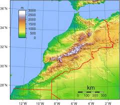 Acest articol se referă la sistemul de referință geografică. Maroc Altitudine HartÄƒ Harta Maroc Altitudine Africa De Nord È™i Africa