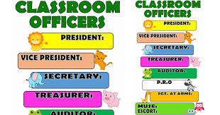 Classroom Officers Template Free Download Depedclick