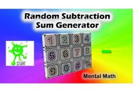 Back To School Mental Math Random Sum Generators Mental Math Math Back To School