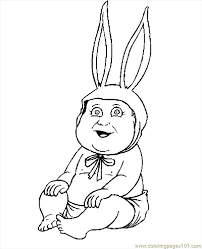Baby bunny free printable coloring page. Baby Easter Bunny Coloring Page For Kids Free Holidays Printable Coloring Pages Online For Kids Coloringpages101 Com Coloring Pages For Kids