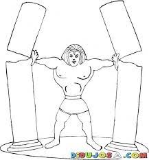 Dibujo Del Sanson Para Pintar Colorear Biblicos Dibujo Paginas Para Colorear De Biblia Manualidades De La Biblia Para Ninos Lecciones Biblicas Para Ninos