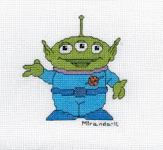 Cross Stitch Toy Story Alien The Devoted Dilettante