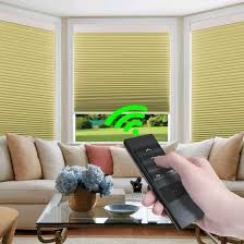 Too many rows of small cells can look busy in a large picture window. Beige 30 W X 72 H Keego Custom Motorized Blinds Smart Window Cellular Shades Remote Control 100 Blackout Cordless Automated Honeycomb Blinds Indoor For Smart Home Office Living Room Honeycomb Shades Kolenik Home Decor