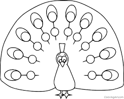 I think peacocks are just beautiful, their vivid colors really are a sight. Easy Abstract Peacock Coloring Page Coloringall
