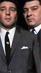 Charlie Kray with Patsy Manning author of his 1984 book "Crumpet All The  Way" which he dedicated to his good friends Ronnie and Reg.