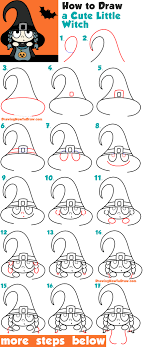 This is a simple drawing of a cookie. How To Draw A Cute Cartoon Kid Dressed Up As A Witch For Halloween Easy Step By Step Drawing Tutorial How To Draw Step By Step Drawing Tutorials