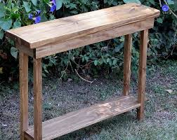 60 Inch Rustic Console Table Extra Narrow Sofa Table Entryway Etsy In 2020 Rustic Console Tables Rustic Consoles Foyer Table