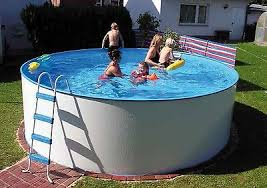 Pool Stahlwand Schwimmbecken Schwimmbad 3 5m X 1 2m Rund Skimmer Einlaufduse Ebay