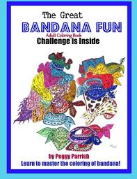 Printable doodle flowers in black and white floral pattern coloring page. Bandana Fun Adult Coloring Book Parrish Peggy Louise 9781530919192 Amazon Com Books