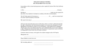 free 7 30 day notice to tenant samples in pdf ms word