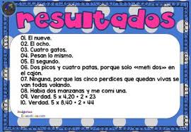 En una misma sesión se pueden combinar los ejercicios pautados en el cuaderno con juegos de mesa (p.ej., dominó, Acertijos Faciles De Matematicas Para Ninos De Primaria Imagenes Educativas
