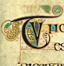 The Book Of Kells Initial Letter V Graphic Illustrations From Old Time Manuscripts And Old Books Book Of Kells Ancient Books Book Letters