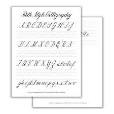 Download free lowercase modern calligraphy practice sheets if you find the lowercase sheets useful to your learning i have prepared a premium uppercase modern calligraphy workbook with 3 times the styles per letter for 78 unique letters. Free Printable Beginner Easy Calligraphy Alphabet Calligraphy Worksheets Novocom Top