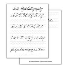 Browse free calligraphy printable alphabets. Free Printable Beginner Easy Calligraphy Alphabet Calligraphy Worksheets Novocom Top