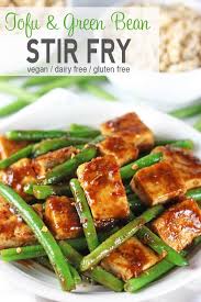 Tofu Green Bean Stir Fry Recipe Tofu Recipes Healthy Tofu Recipes Vegan Tofu Green Beans