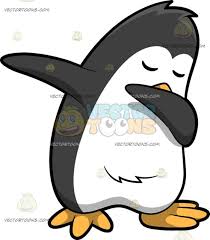 Bird With Yellow Beak And Black And White Feathers Dabbing Penguin Penguin Clipart Penguins Animal Clipart
