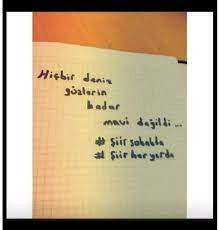 Hicbir Deniz Gozlerin Kadar Mavi Degildi Siir Mavi