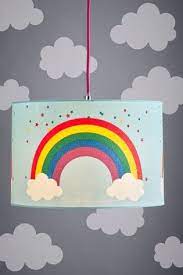 Glitter Rainbow Easy Fit Shade Rainbow Bedroom Accessories Rainbow Themed Bedroom Ceiling Pendant Lights