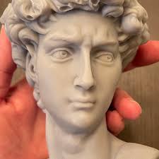 David Bust Statue Kerze Groß: Benutzerdefinierte Duft und Farbe, 100%  Sojawachs.