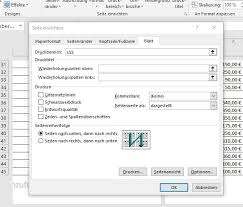 Blatt mit linien drucken mit seitenrand : Umfangreiche Excel Tabellen Perfekt Ausdrucken Pc Welt