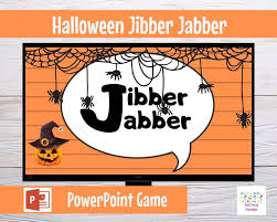Virtual Game Zoom Game Jibber Jabber Halloween Game Sound Out The Words To Reveal Actual Meaning Powerpoint Interactive In 2020 Halloween Games Halloween Phrases Halloween Snap