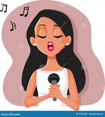 Mulher Cantando No Caráter De Vetor De Microfone Ilustração do Vetor -  Ilustração de mostra, vivo: 197741021