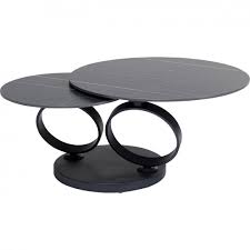 The size and heft of the furniture of america tanenbaum rustic round coffee table will make it a fitting centerpiece to any space with an appreciation for contemporary styles and vintage pieces alike. Retro Black Coffee Table Beverly Kare Design