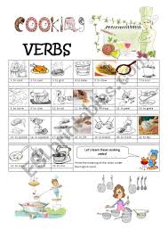 All you need is love. Cooking Verbs Esl Worksheet By Tmmf