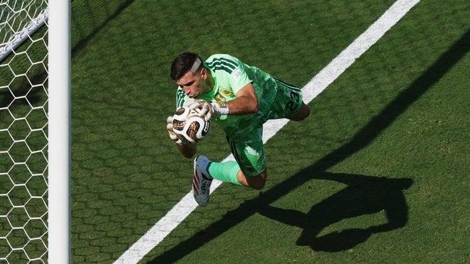 Emiliano Martinez sets World Cup finals saves record for Argentina