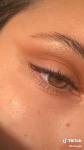 Natural Eyeshadow Tutorial Tik Tok Video Romantic Eye Makeup Makeup Eyeliner Glowing Makeup
