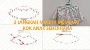 Panjang celana, ukuran diambil dengan men. Cara Membuat Pola Dan Menjahit Rok Klok Pendek Anak Perempuan Menggunakan Mesin Jahit Mini Portable Youtube